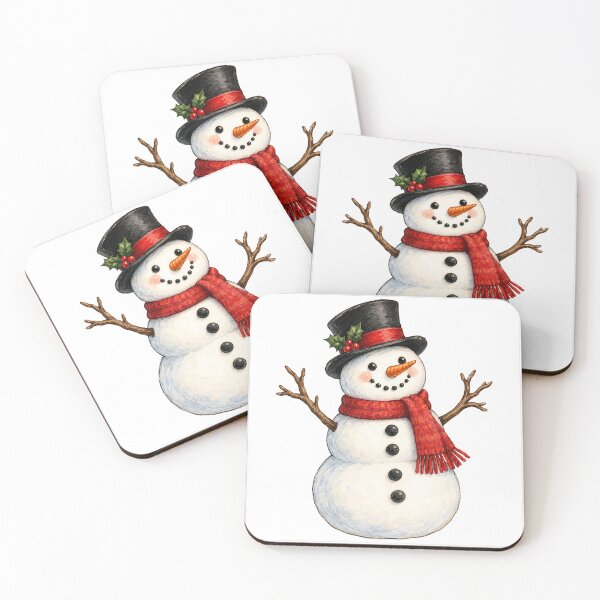 Item preview, Merry Christmas snowman designed and sold by RobertMartinArt.