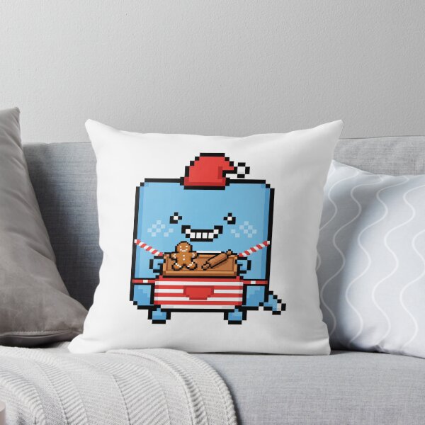 Item preview, Blubo the Gingerbread Baker - Cute Pixel Art Christmas Monster designed and sold by BLUBO~.