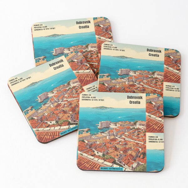 Item preview, Dubrovnik Croatia Retro Comics City Portrait No. 12 designed and sold by Malaryk.