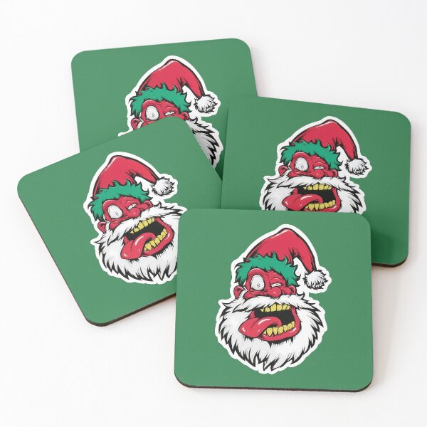 Item preview, Creepy Zombie Santa Claus Sticker Funny Horror Christmas designed and sold by peterdesigns.