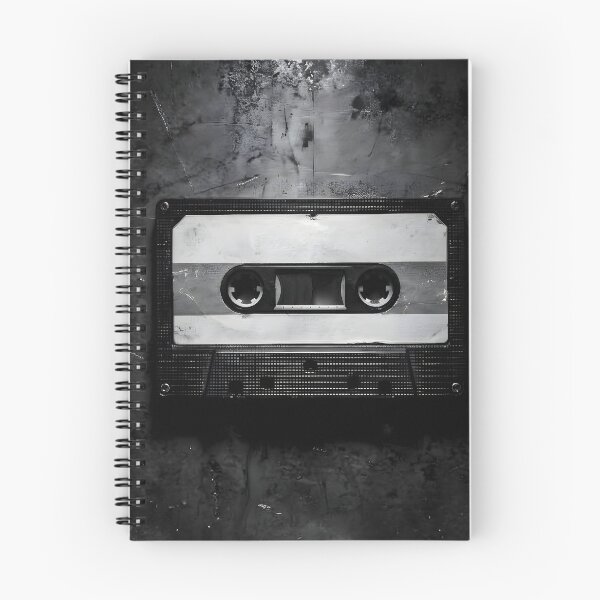 Item preview, Grunge Vintage Cassette Tape Black and White designed and sold by TeeBeeDesigns.