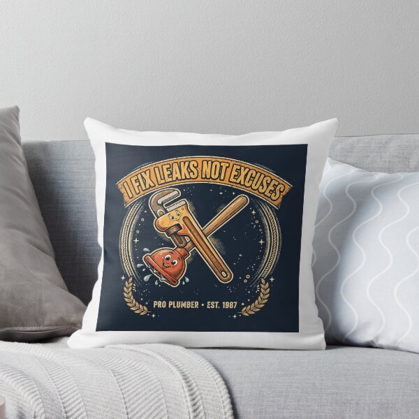 Item preview, I Fix Leaks Not Excuses Funny Plumber Shirt designed and sold by LocalShirtGuy.