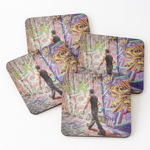 Item preview, Colorful Graffiti Alley Street Photography designed and sold by Chloebelle311.