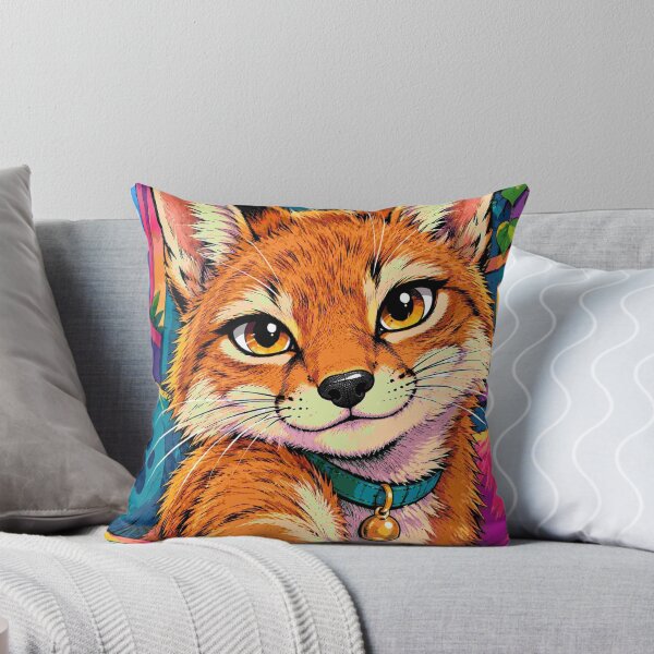 Item preview, Fox Selfie Cute Animal Paw Happy Wildlife Art  designed and sold by Neon Bones Studio.