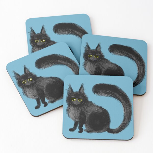 Item preview, Big boy Gandalf - Black Maine Coon Cat - Grumpy Eyes designed and sold by cheyparrish.