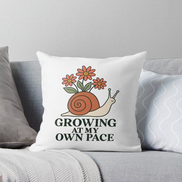 Item preview, Growing at My Own Pace Botanical Garden Snail designed and sold by TeNovaStudio.