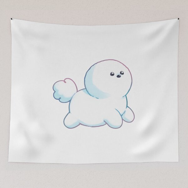 Item preview, Tiny Fluffy White Bichon Cute Cloud Dog designed and sold by HappyDogfluffy.