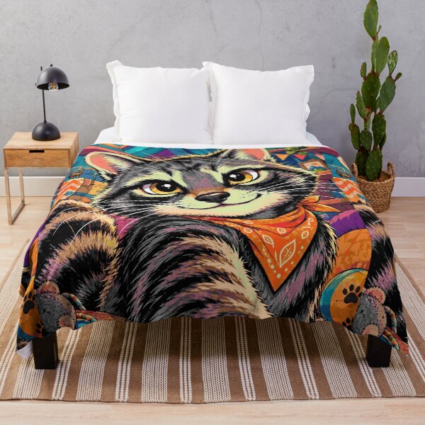 Item preview, Raccoon Selfie Cute Animal Paw Happy Wildlife Art designed and sold by Neon Bones Studio.