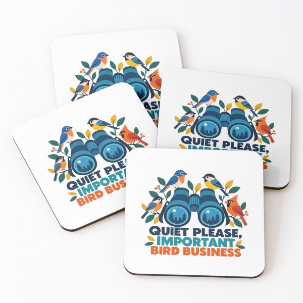 Item preview, Quiet Please Important Bird Business Birdwatching designed and sold by TeNovaStudio.