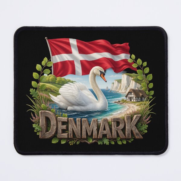 Item preview, Denmark Heritage – Swan & Coastal Emblem designed and sold by FlagX.