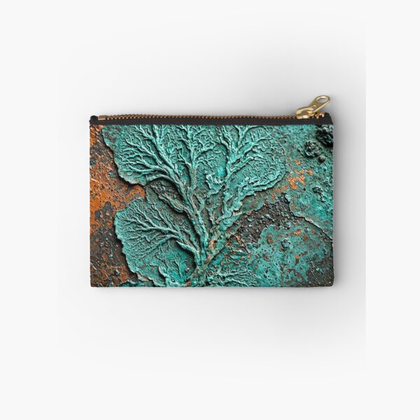 Item preview, Copper Patina Tree Texture Turquoise Rust Metal Oxidized Organic Relievo Art designed and sold by Dogandesighn.