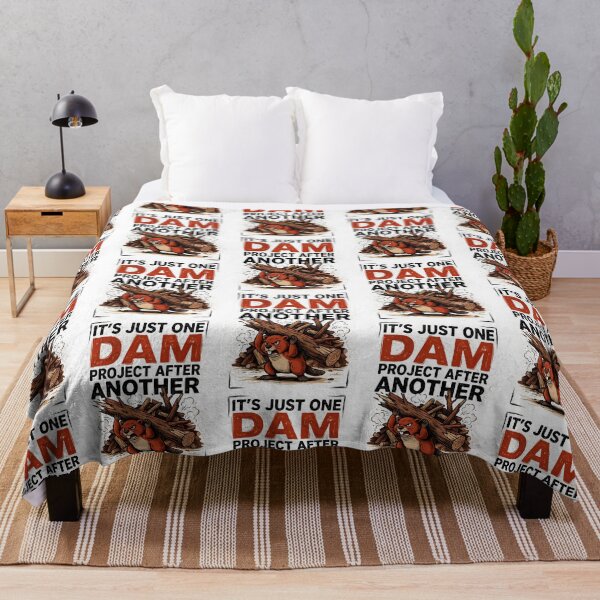 Item preview, It's Just One Dam Project After Another Funny Beaver Meme designed and sold by Redgiant87x.