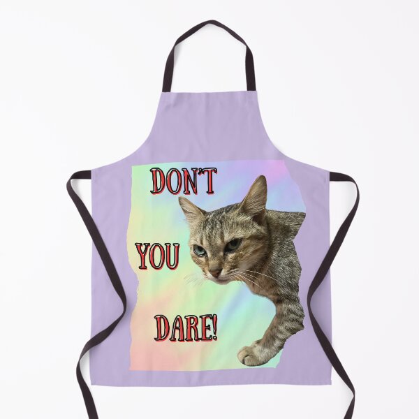 Item preview, Don't You Dare Funny Cat Stare - Sarcastic Tabby Cat Meme designed and sold by glassmelon.com.