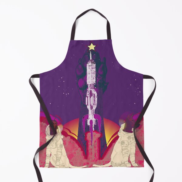 Item preview, Doberman Astronauts and Rocket Launch – Retro Space Dog Art designed and sold by Eejee-SK.