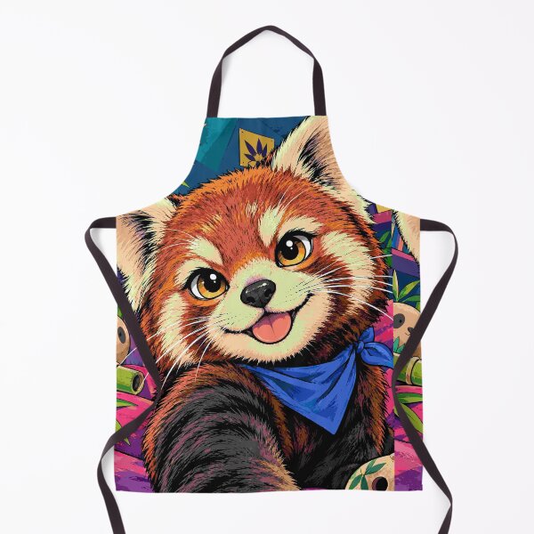 Item preview, Red Panda Selfie Cute Animal Paw Happy Wildlife Art designed and sold by Neon Bones Studio.