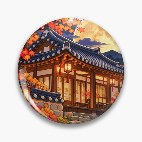 Item preview, Hanok Moonlight Sticker designed and sold by DeutscheIronMan.