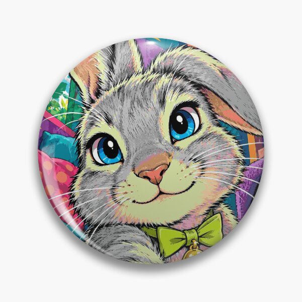 Item preview, Rabbit Selfie Cute Bunny Paw Happy Pet Animal Art designed and sold by Neon Bones Studio.