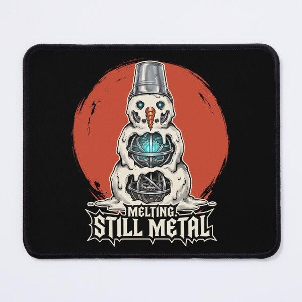 Item preview, Evil Snowman Melting Still Metal Robot Skeleton Dark Christmas designed and sold by Osmose-Studio.