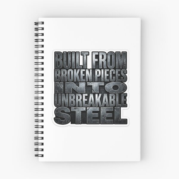 Item preview, Built From Broken Pieces Unbreakable Steel Sticker designed and sold by Plot Twist Supply.