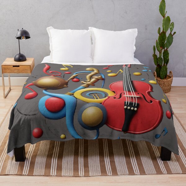 Item preview, very musical 2 br colorful geometric musical abstract design designed and sold by SmashingDeals.
