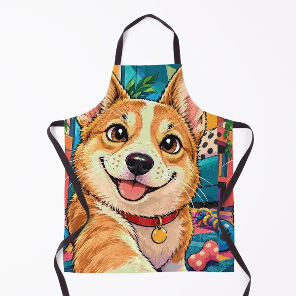 Item preview, Corgi Selfie Cute Dog Paw Happy Puppy Animal Art designed and sold by Neon Bones Studio.