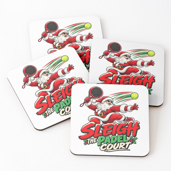 Item preview, Sleigh The Padel Court Funny Padel Christmas Santa designed and sold by WeirdlyMild.
