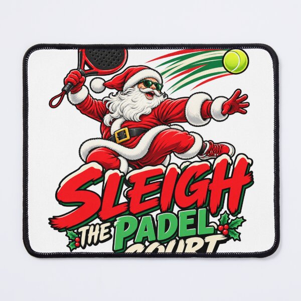 Item preview, Sleigh The Padel Court Funny Padel Christmas Santa designed and sold by WeirdlyMild.