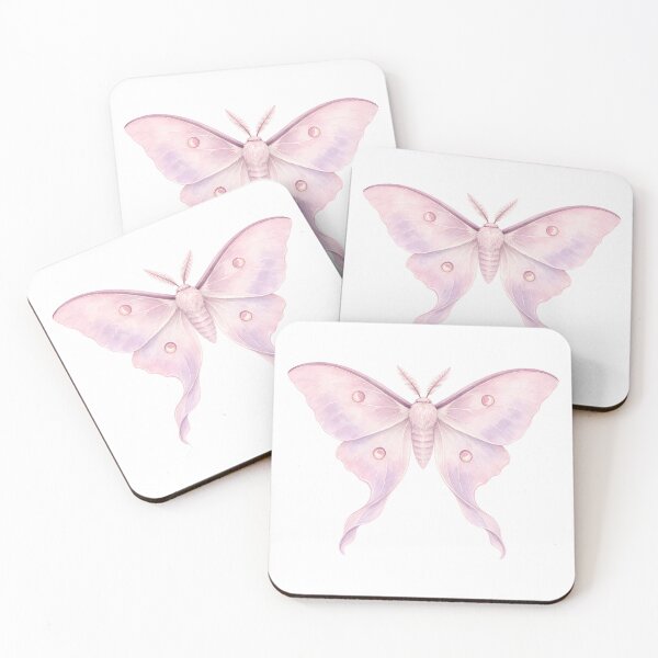 Item preview, Pastel Pink Luna Moth Dreamy designed and sold by 2rose.