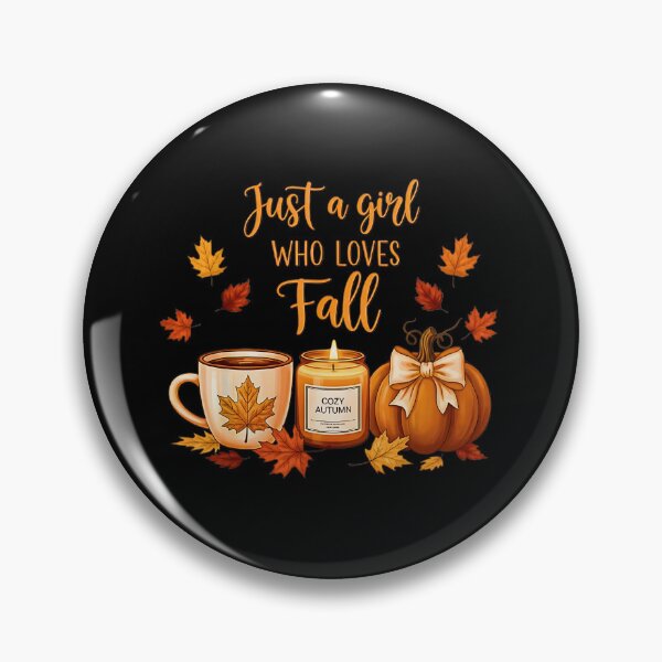 Item preview, Just A Girl Who Loves Fall Cozy Pumpkin Spice Candle Autumn Leaves designed and sold by Brasovbit.