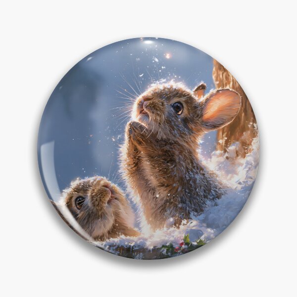 Item preview, Two Rabbits Sheltering by a Holly Tree designed and sold by VisionaryVeils.