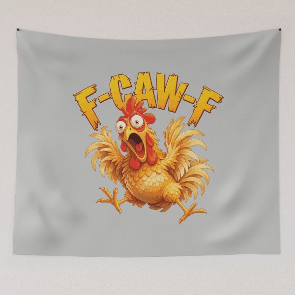Item preview, Funny F-Caw-F Chicken Graphic Sarcastic Bird designed and sold by FloraPlantTees.