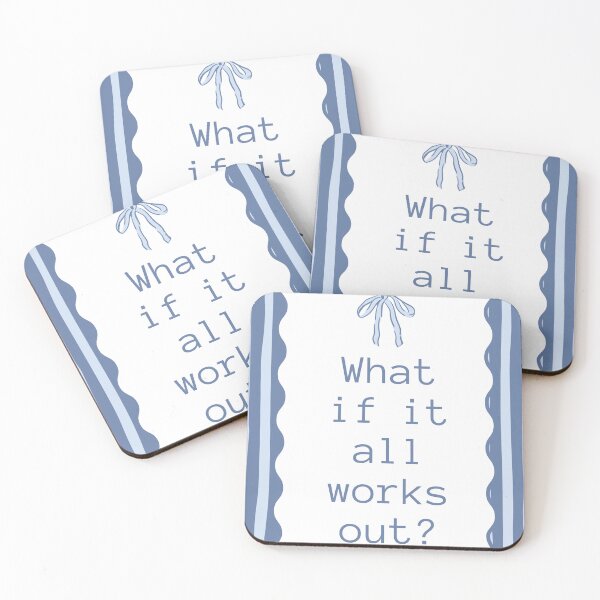 Item preview, What If It All Works Out? Motivational sayings designed and sold by AncientClouds25.