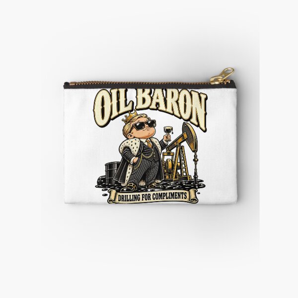 Item preview, Oil Baron Drilling for Compliments – Funny Retro Oil Tycoon designed and sold by JanChryzostom.
