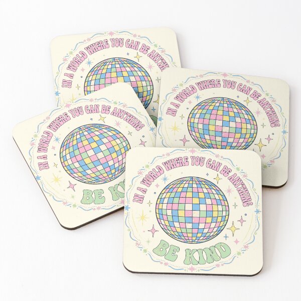 Item preview, Be Kind Disco Ball Retro Pastel Affirmation designed and sold by Yellowriversss.