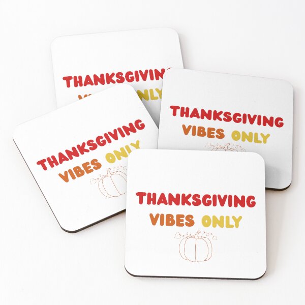 Item preview, THANKSGIVING VIBES ONLY with pumpkin graphic for Thanksgiving season. designed and sold by ZANU creativity.