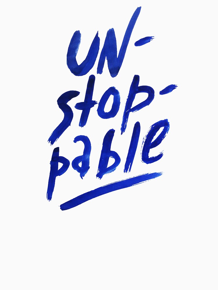 Unstoppable - watercolor lettering by syrykh