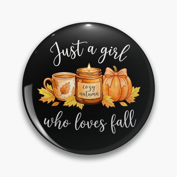 Item preview, Just A Girl Who Loves Fall Cozy Pumpkin Spice Candle Autumn Leaves designed and sold by Brasovbit.