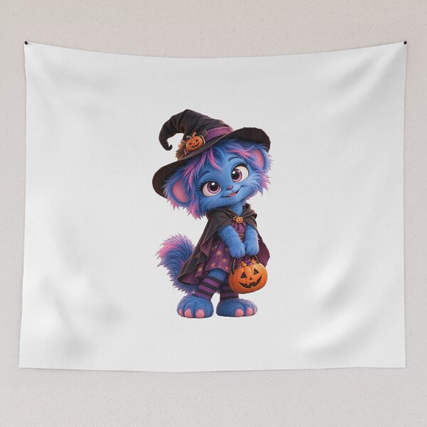 Item preview, Miri the Cute Halloween Witch Monster designed and sold by YarQpl.