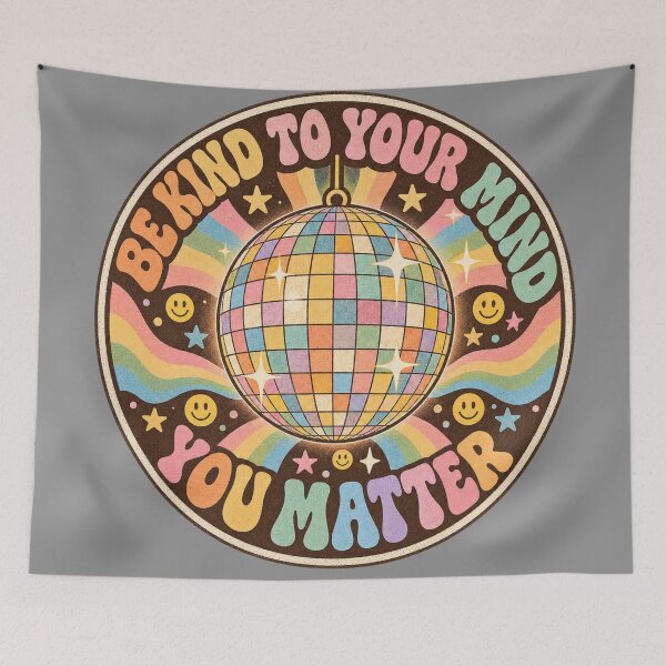 Item preview, Be Kind To Your Mind Retro Disco Ball designed and sold by Yellowriversss.