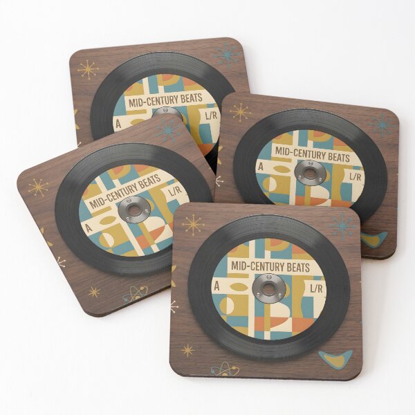 Item preview, Mid Century Modern Vinyl Record Atomic Retro designed and sold by TeeBeeDesigns.