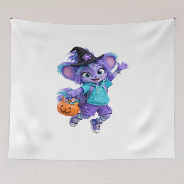 Item preview, Zigi the Cute Halloween Witch Monster designed and sold by YarQpl.