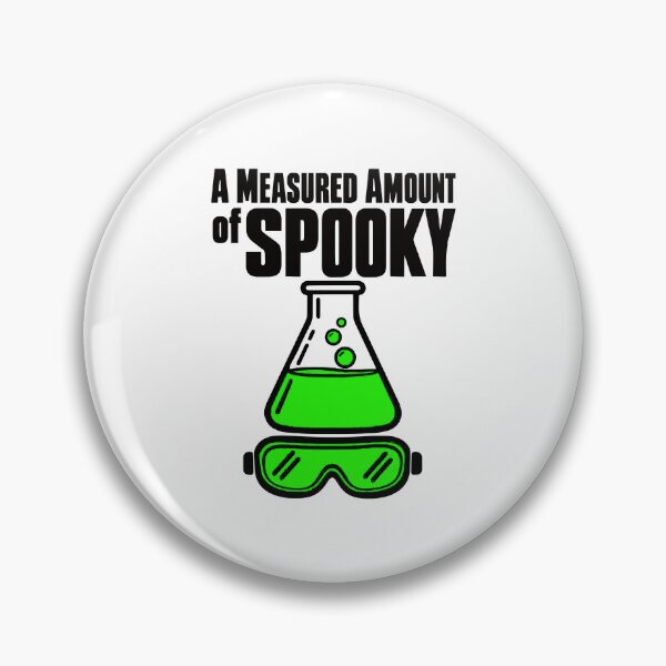 Item preview, A Measured Amount of Spooky Chemistry Flask Halloween Humor designed and sold by ThreadQuirk.
