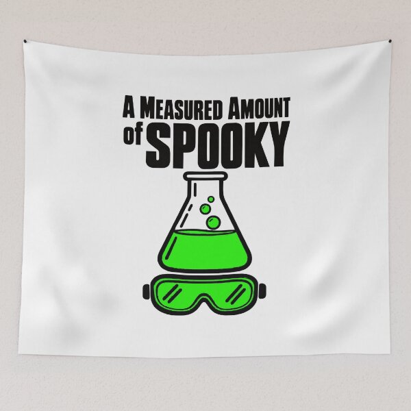 Item preview, A Measured Amount of Spooky Chemistry Flask Halloween Humor designed and sold by ThreadQuirk.