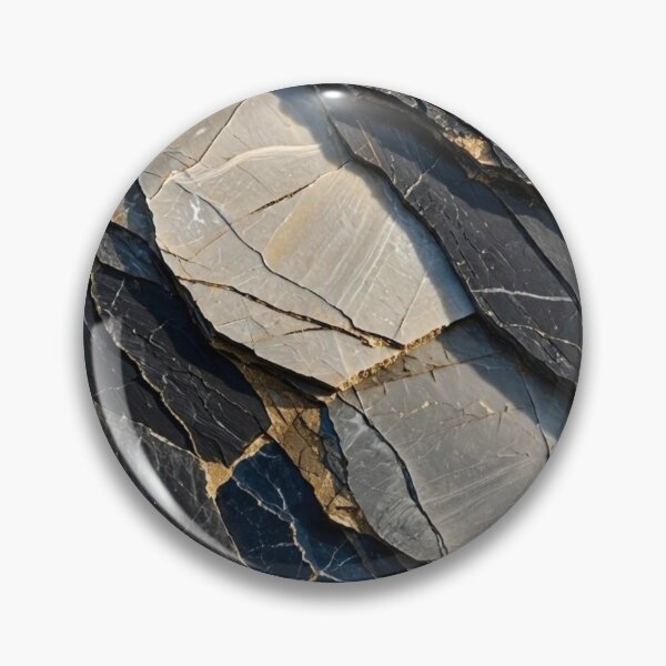 Item preview, Black Slate Marble Gold Vein Geological Layered Stone Texture Abstract Art designed and sold by Dogandesighn.