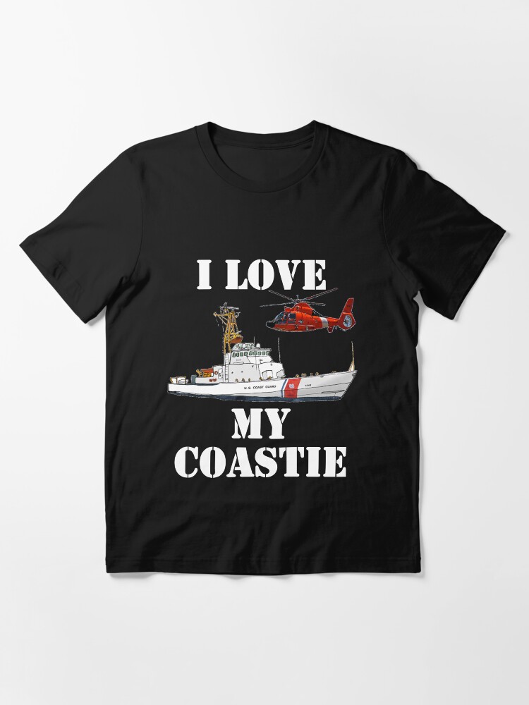 Alternate view of I Love My Coastie Design by MbrancoDesigns Essential T-Shirt