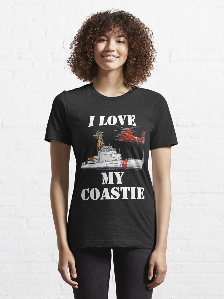 Alternate view of I Love My Coastie Design by MbrancoDesigns Essential T-Shirt