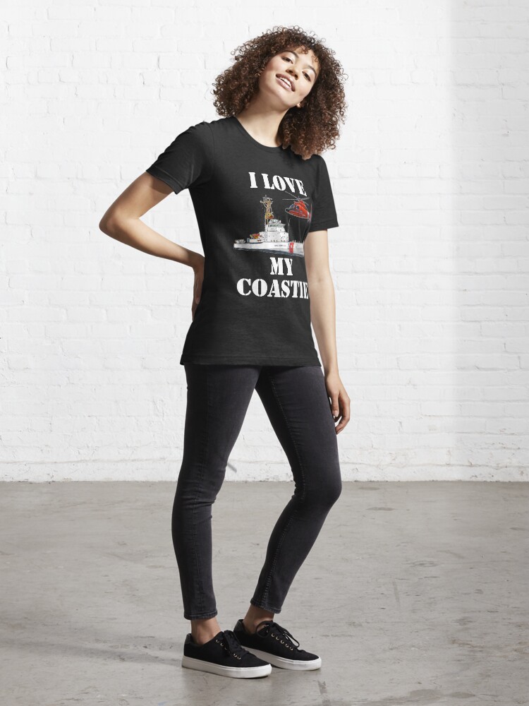 Alternate view of I Love My Coastie Design by MbrancoDesigns Essential T-Shirt