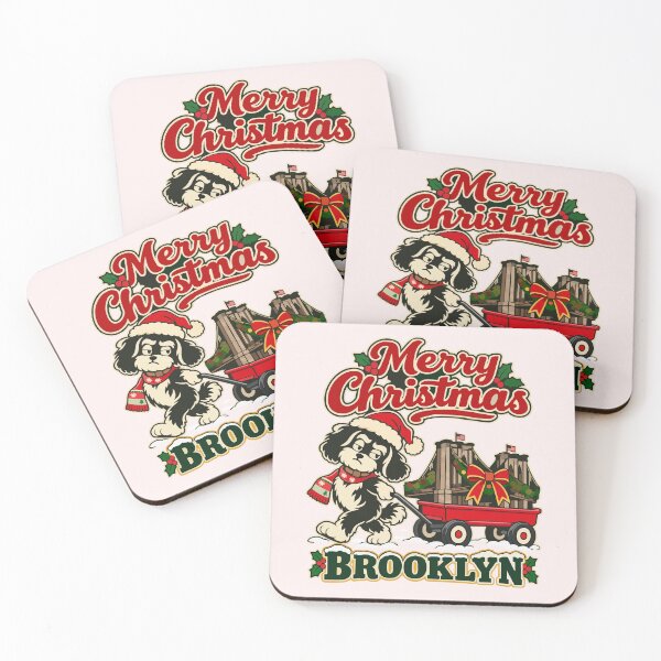 Item preview, Duke transports Brooklyn in a stroller during a snowy Christmas designed and sold by TaruHonu.