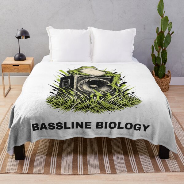 Item preview, Bassline Biology Techno Frog Illustration designed and sold by granitvit.