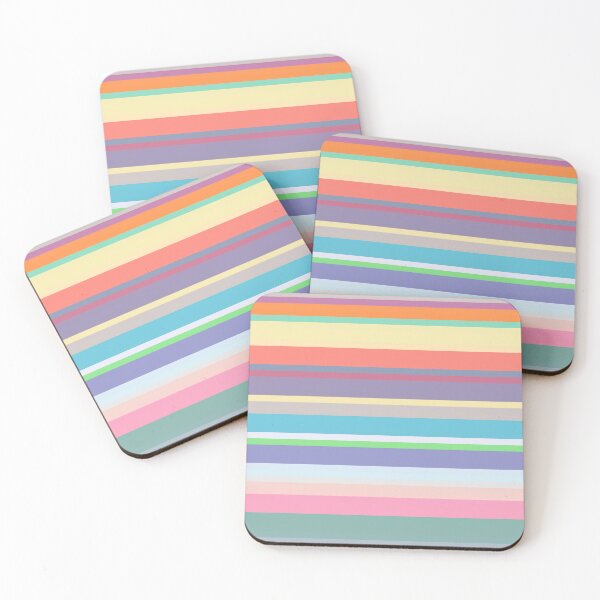 Item preview, Abstract Pastel Rainbow Horizontal Stripes designed and sold by TwelveParties.